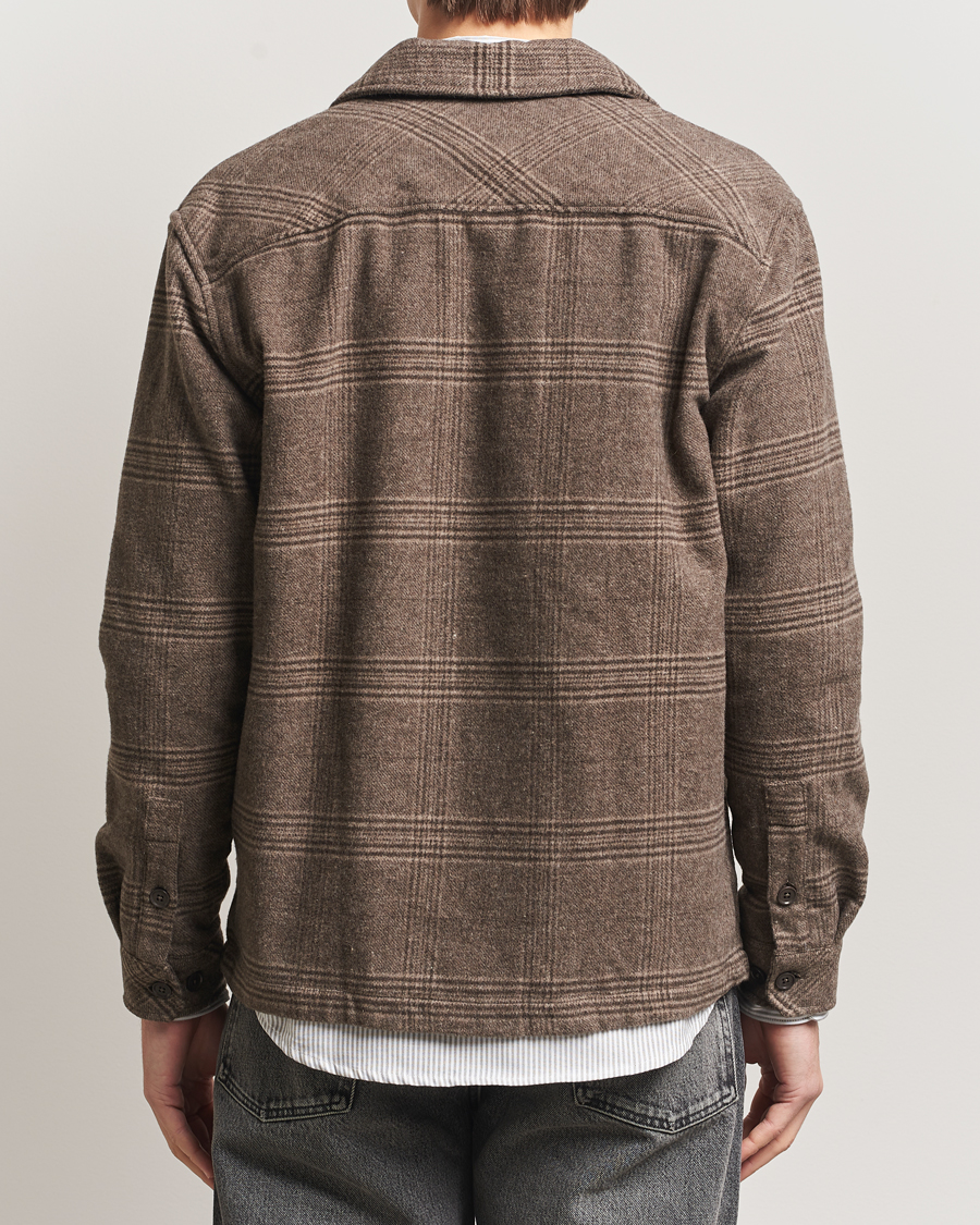 Uomini | Camicie | Samsøe Samsøe | Castor Checked Overshirt Black Coffee