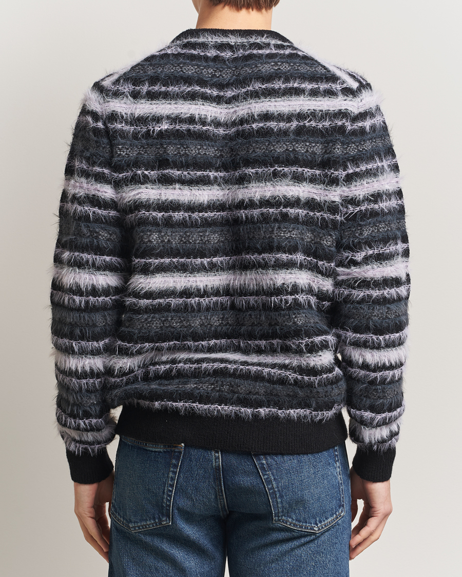 Uomini | Maglieria | Samsøe Samsøe | Finnley Striped Knitted Sweater Black Multi