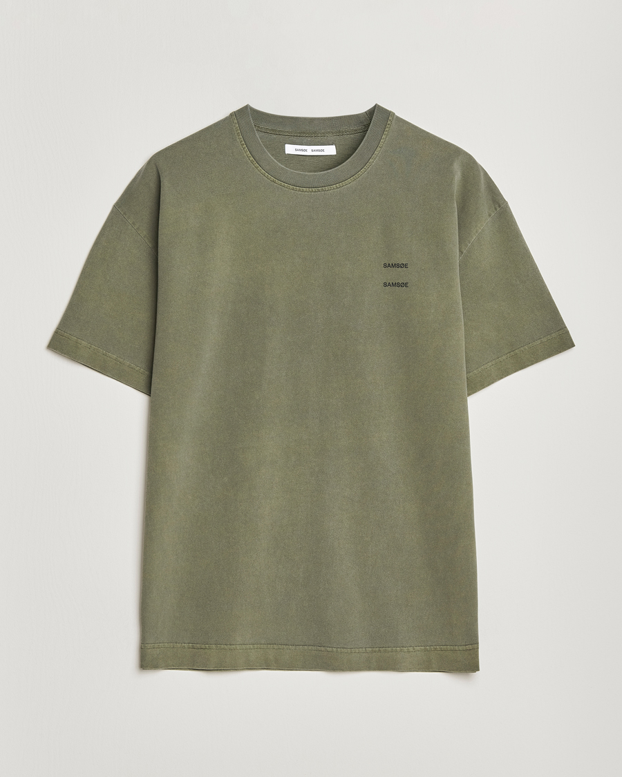 Uomini | T-shirt | Samsøe Samsøe | Joel Organic Cotton Washed T-Shirt Castor Grey