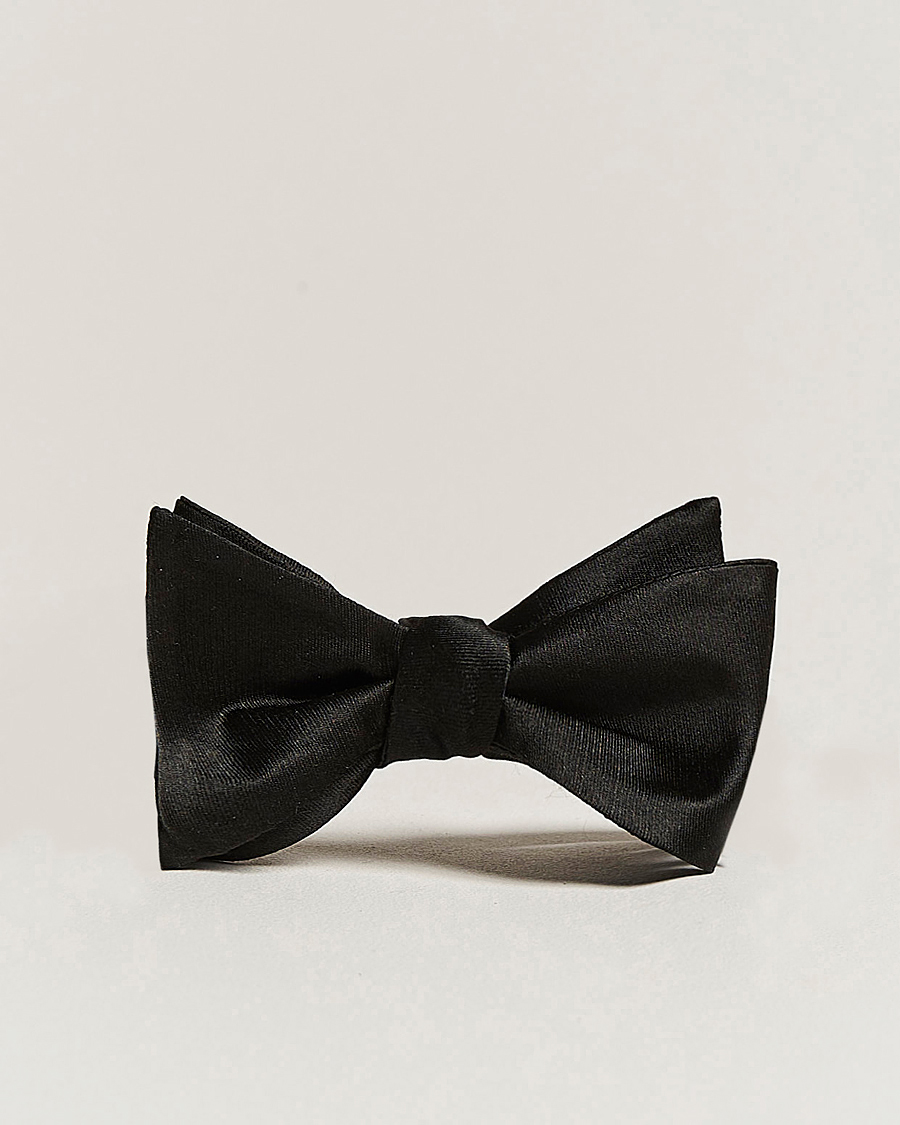 Uomini | Cravatte | Oscar Jacobson | Bow Tie, Self Tie Black