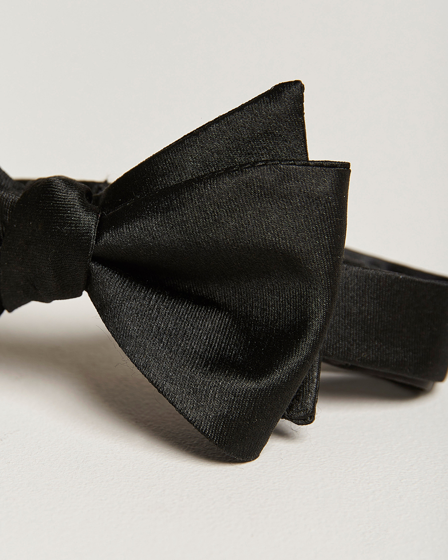 Uomini | Cravatte | Oscar Jacobson | Bow Tie, Self Tie Black
