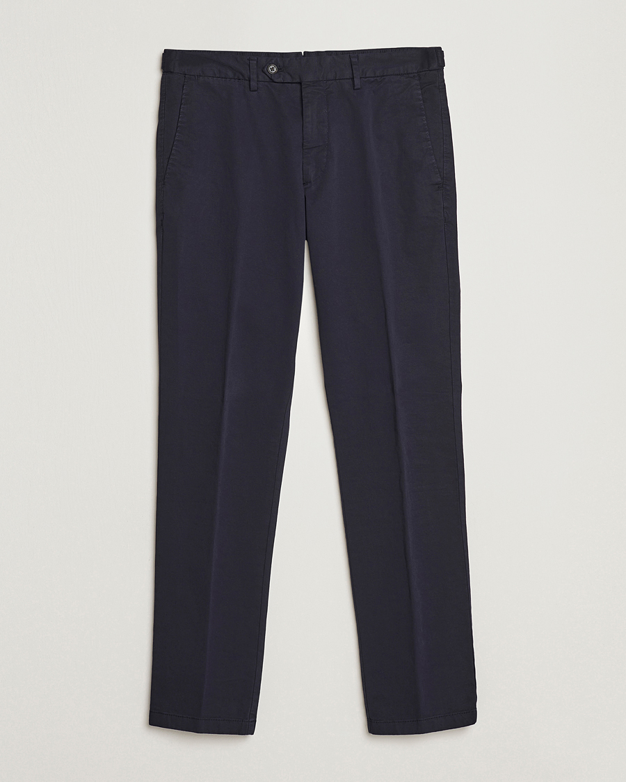 Uomini | Pantaloni | Oscar Jacobson | Danwick Cotton Trousers Navy