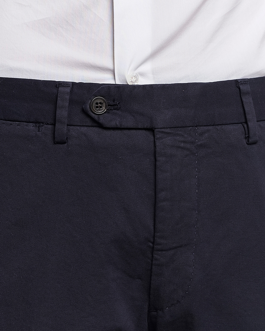 Uomini | Pantaloni | Oscar Jacobson | Danwick Cotton Trousers Navy