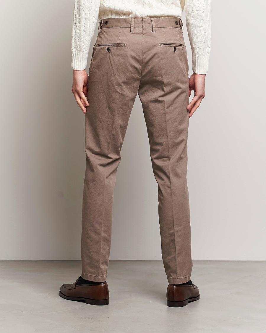Uomini | Pantaloni | Oscar Jacobson | Danwick Cotton Trousers Light Brown