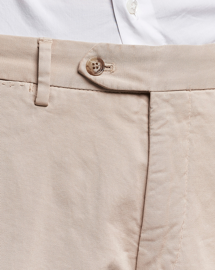 Uomini | Pantaloni | Oscar Jacobson | Danwick Cotton Trousers Beige