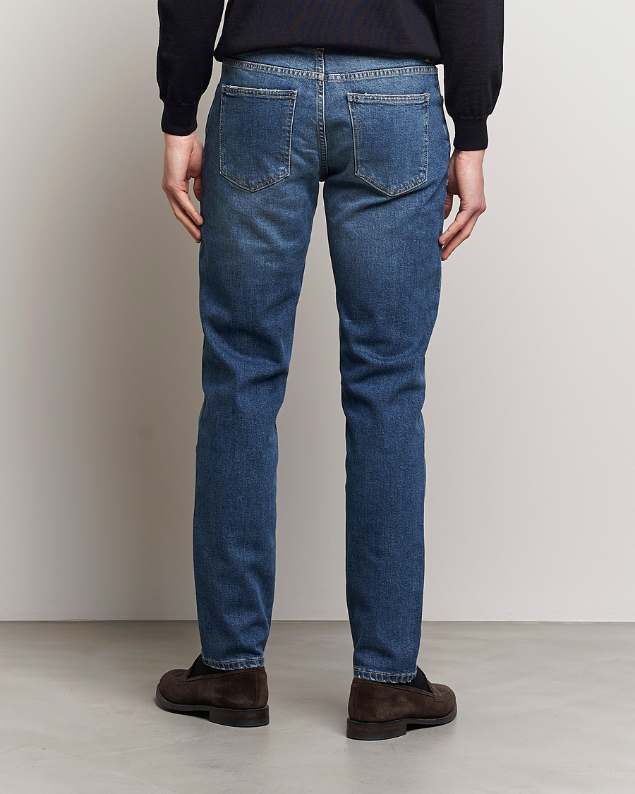 Uomini | Jeans | Oscar Jacobson | Albert Cotton Stretch Jeans Vintage Wash
