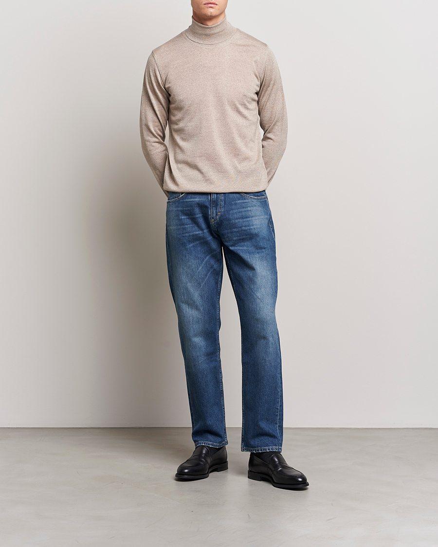 Uomini | Pantaloni | Oscar Jacobson | Johan Cotton Stretch Jeans Vintage Wash