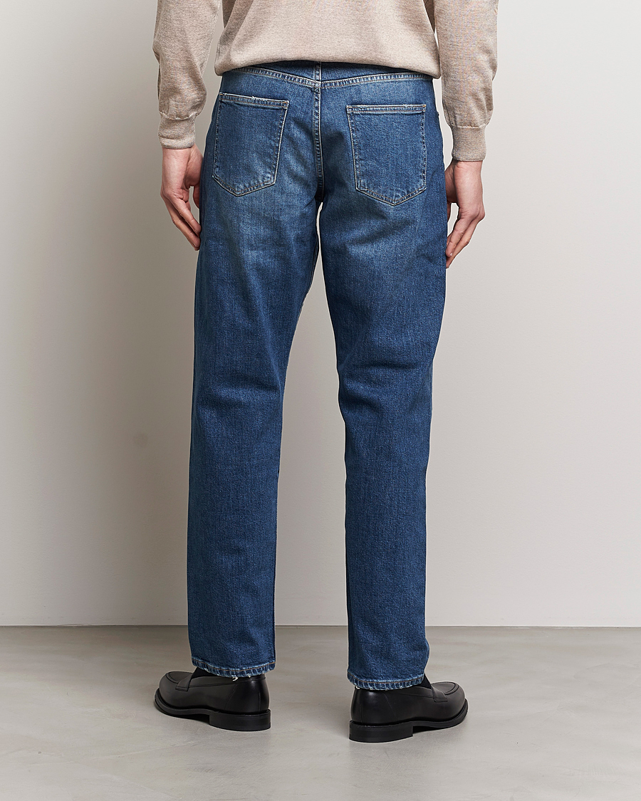 Uomini | Pantaloni | Oscar Jacobson | Johan Cotton Stretch Jeans Vintage Wash