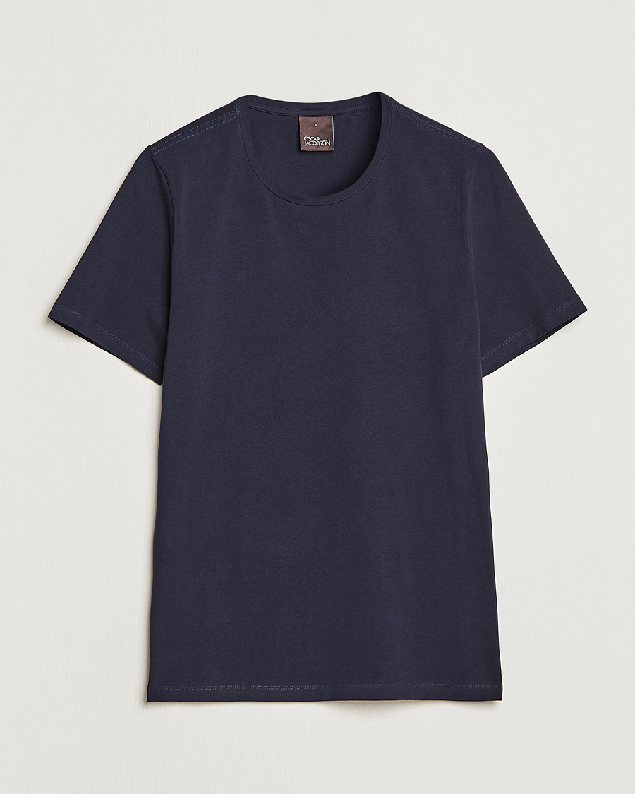 Uomini | T-shirt | Oscar Jacobson | Kyran Cotton T-Shirt Navy