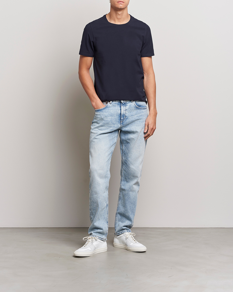 Uomini | T-shirt | Oscar Jacobson | Kyran Cotton T-Shirt Navy