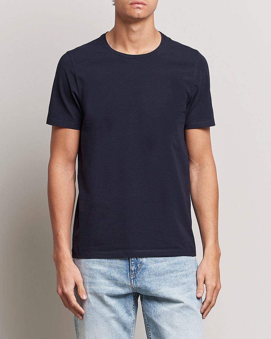 Uomini | T-shirt | Oscar Jacobson | Kyran Cotton T-Shirt Navy