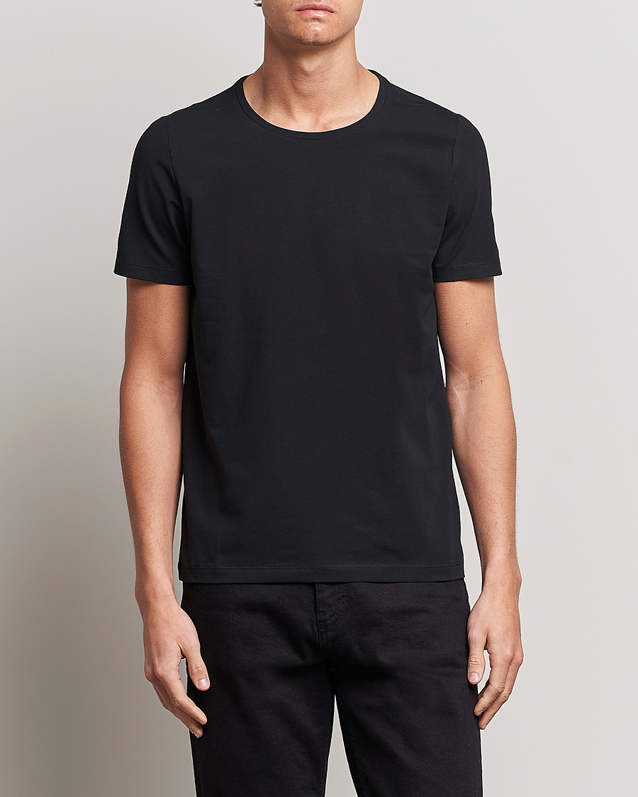 Uomini | T-shirt | Oscar Jacobson | Kyran Cotton T-Shirt Black