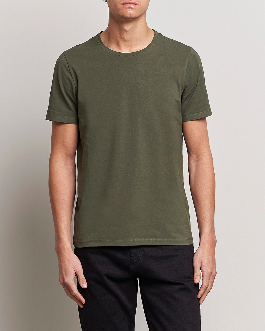 Uomini | T-shirt | Oscar Jacobson | Kyran Cotton T-Shirt Green