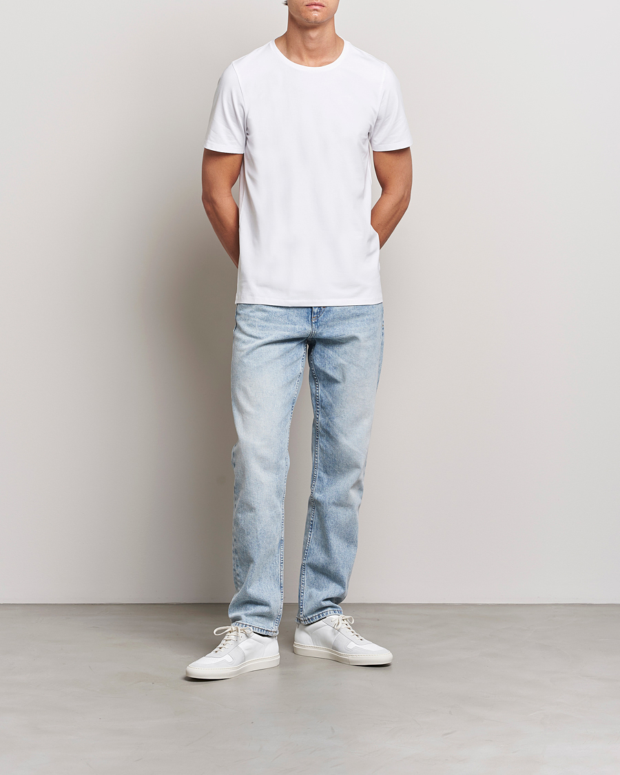 Uomini | T-shirt | Oscar Jacobson | Kyran Cotton T-Shirt White