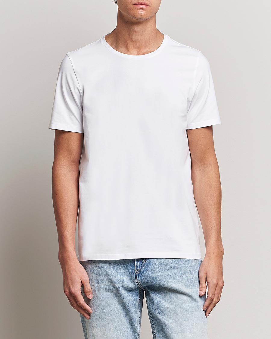 Uomini | T-shirt | Oscar Jacobson | Kyran Cotton T-Shirt White
