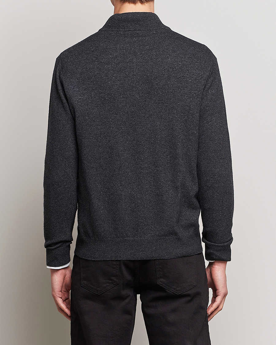 Uomini | Maglieria | Oscar Jacobson | Patton Wool Half-Zip Grey