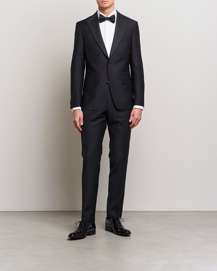 Uomini | Camicie | Oscar Jacobson | Slim Fit Cut Away Tuxedo Double Cuff White