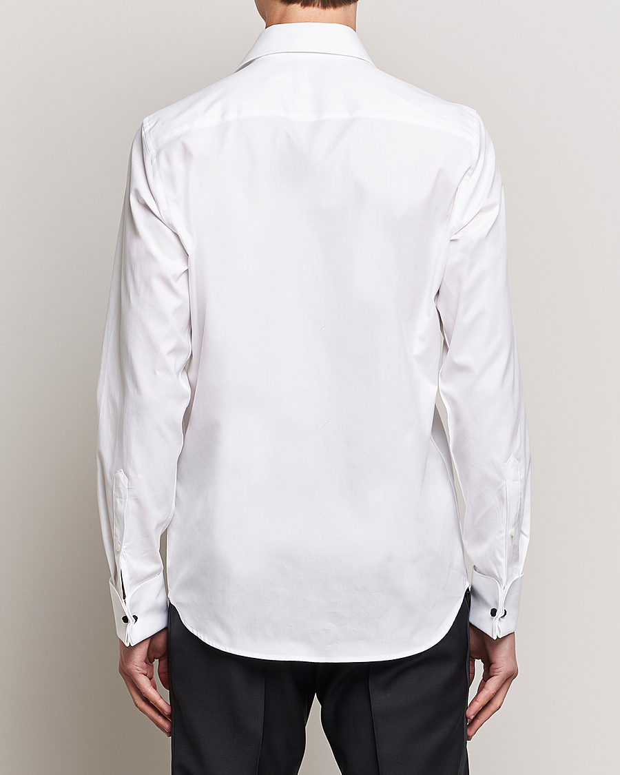 Uomini | Camicie | Oscar Jacobson | Slim Fit Cut Away Tuxedo Double Cuff White