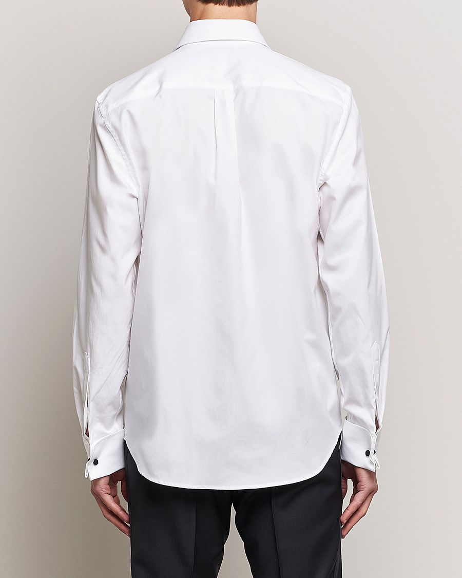 Uomini | Camicie | Oscar Jacobson | Reg Fit Cut Away Tuxedo Double Cuff White