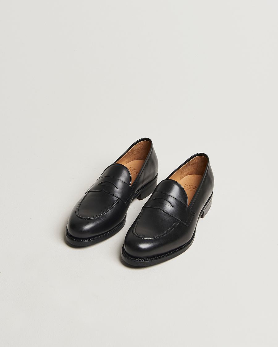 Uomini | Mocassini | Oscar Jacobson | Penny Loafers Black