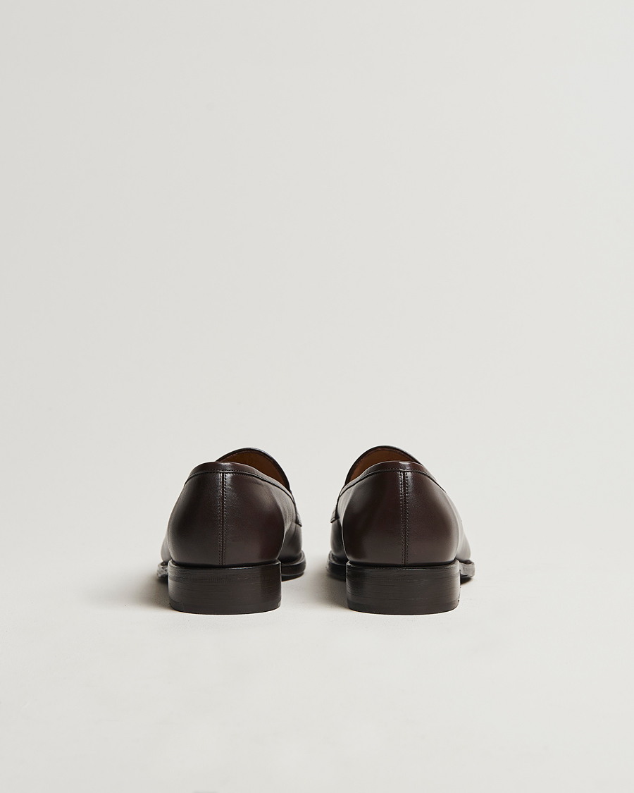 Uomini | Mocassini | Oscar Jacobson | Penny Loafers Dark Mud Brown