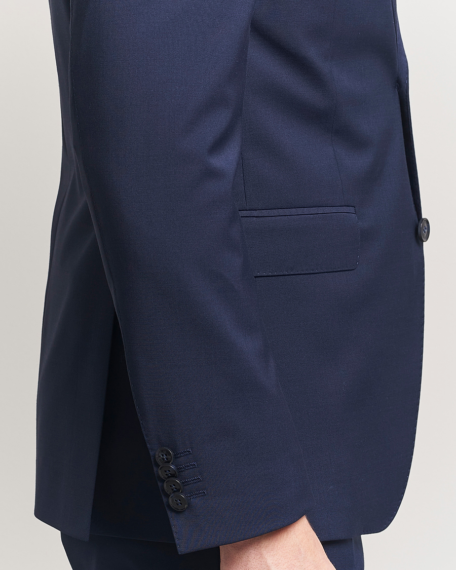 Uomini | Blazers | Oscar Jacobson | Ego Wool Blend Blazer Navy