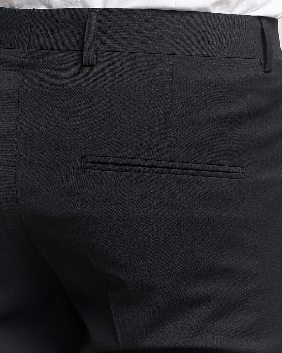 Uomini | Pantaloni | Oscar Jacobson | Denz Wool Blend Trousers Black