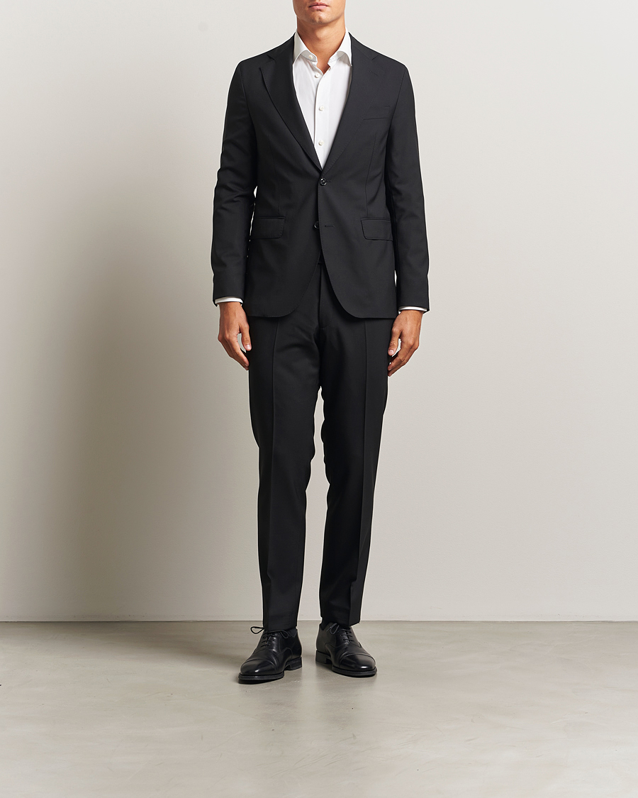 Uomini | Blazers | Oscar Jacobson | Ego Wool Blazer Black