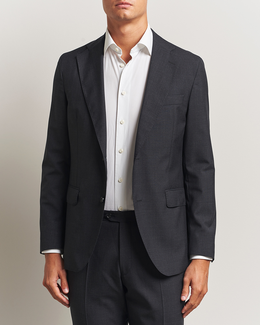 Uomini | Blazers | Oscar Jacobson | Fogerty Wool Blazer Grey