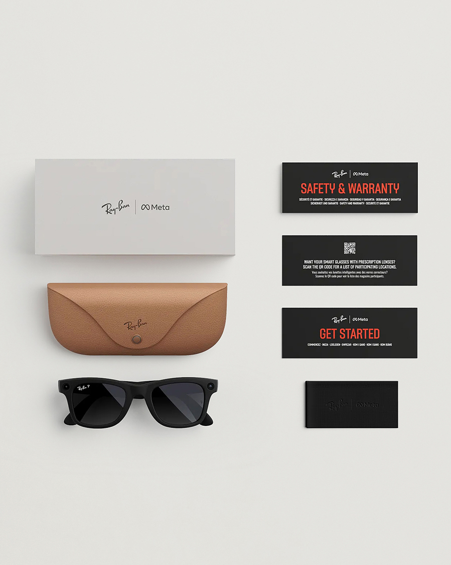 Uomini | Occhiali da sole | Ray-Ban | Wayfarer Meta 50 Sunglasses Matte Black