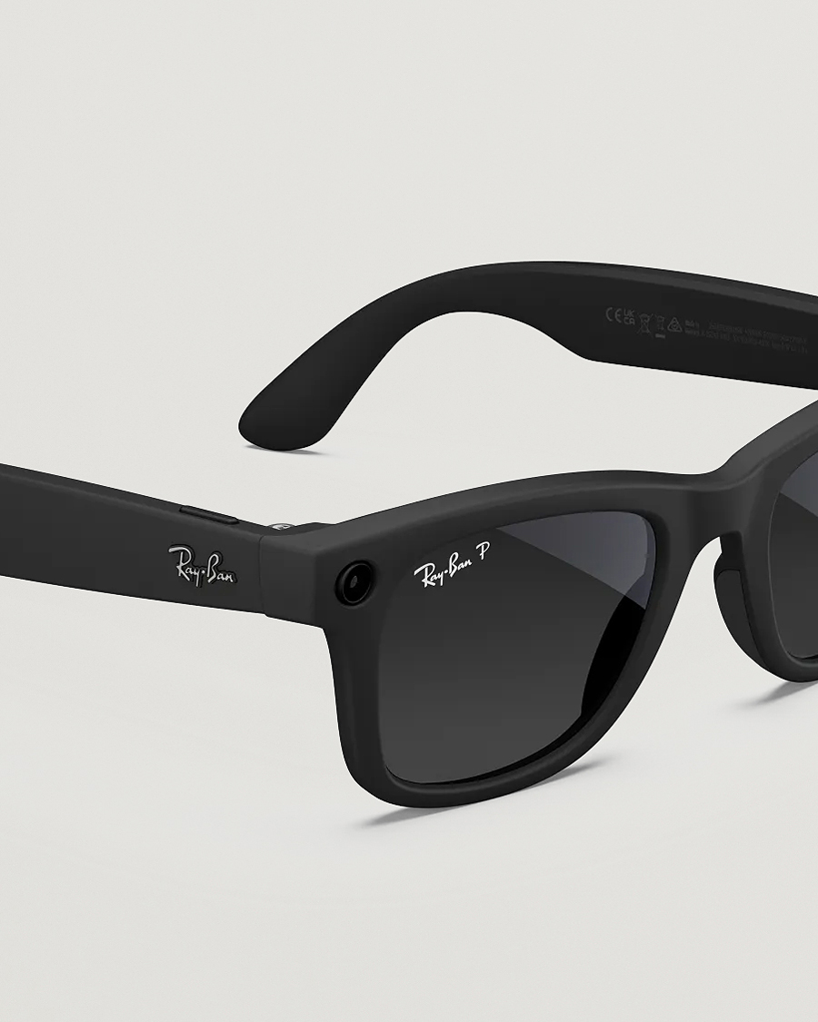 Uomini | Occhiali da sole | Ray-Ban | Wayfarer Meta 53 Sunglasses Matte Black