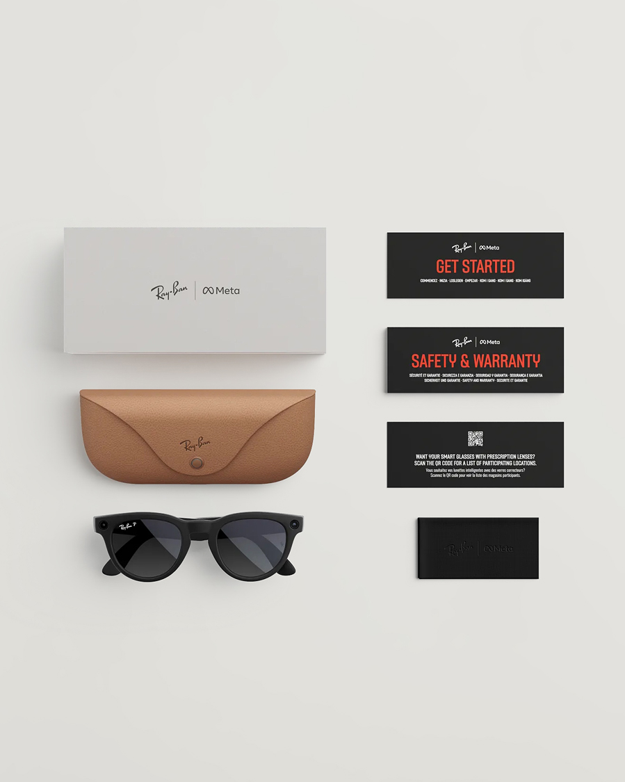 Uomini | Occhiali da sole | Ray-Ban | Headliner Meta Sunglasses Matte Black