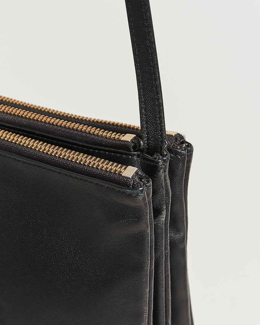 Uomini | Celine Pre-Owned Trio Bag Medium Leather Black | Celine Pre-Owned | Trio Bag Medium Leather Black