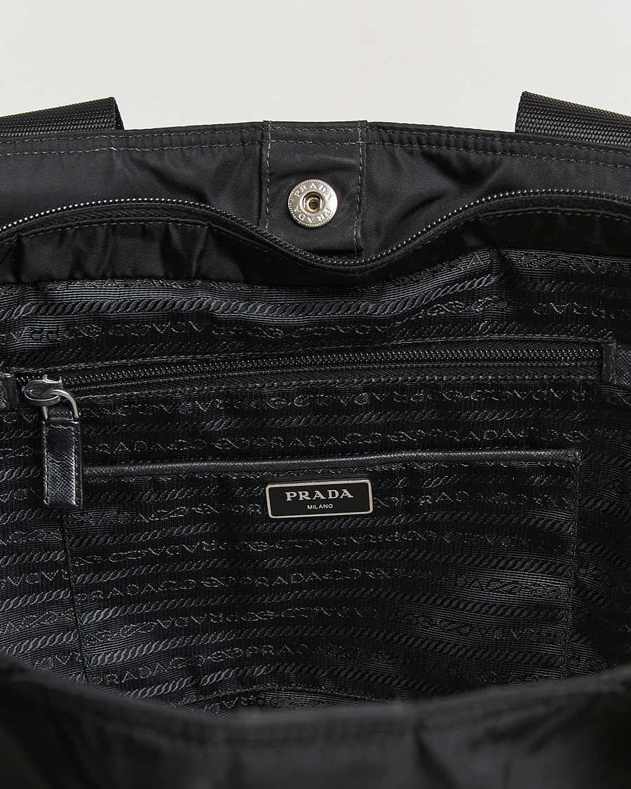 Uomini | Prada Pre-Owned 2 Way Boston Bag Tessuto Nylon Black | Prada Pre-Owned | 2 Way Boston Bag Tessuto Nylon Black