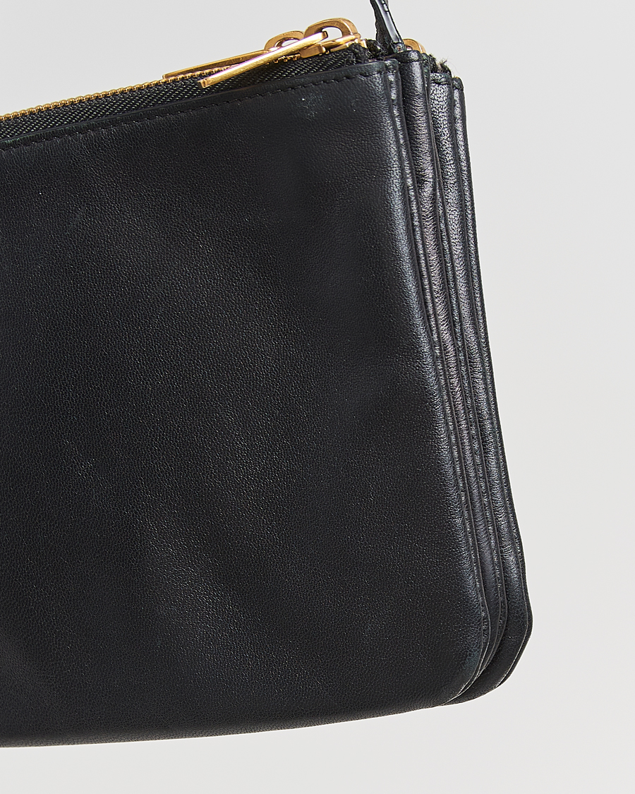 Uomini | Celine Pre-Owned Trio Bag Small Leather Black | Celine Pre-Owned | Trio Bag Small Leather Black