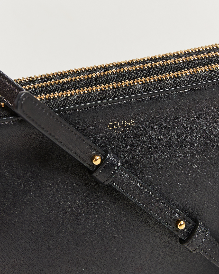 Uomini | Celine Pre-Owned Trio Bag Small Leather Black | Celine Pre-Owned | Trio Bag Small Leather Black