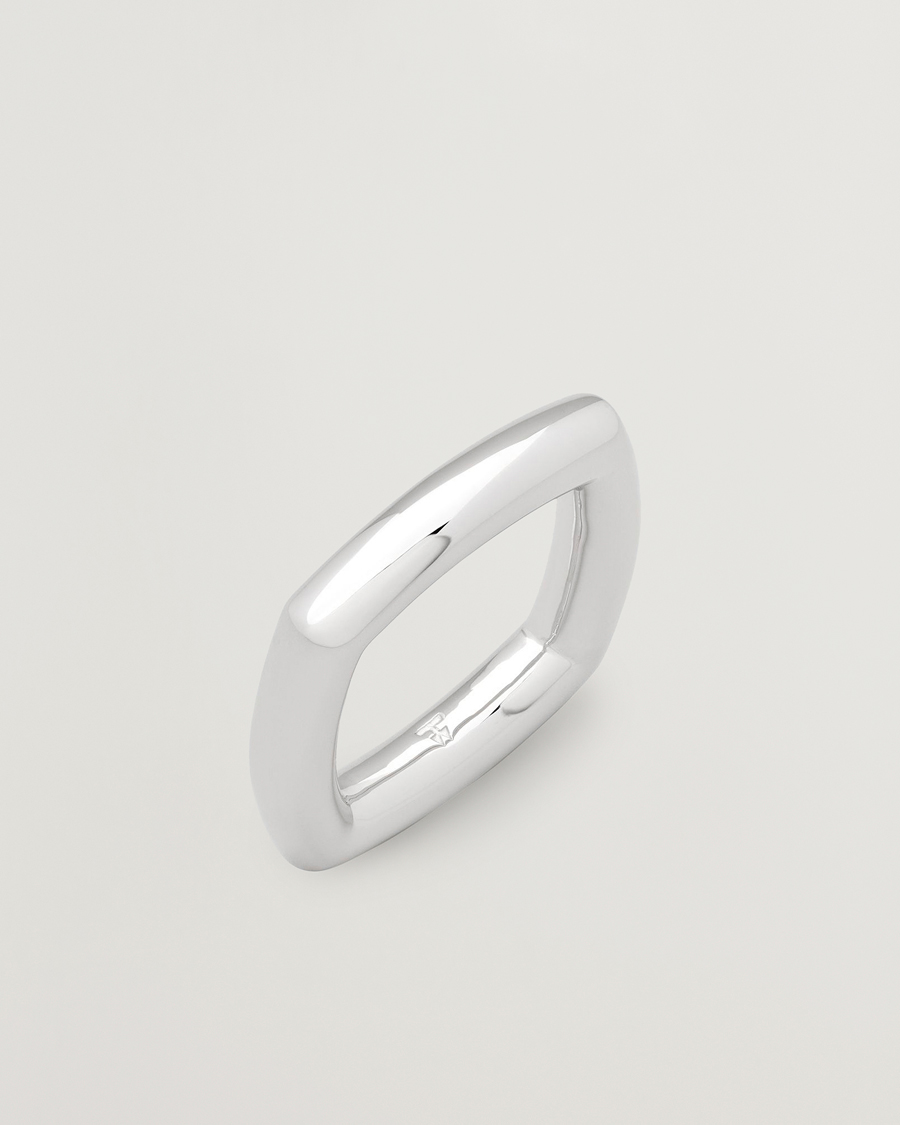 Uomini | Gioielli | Tom Wood | Frame Ring Slim Silver