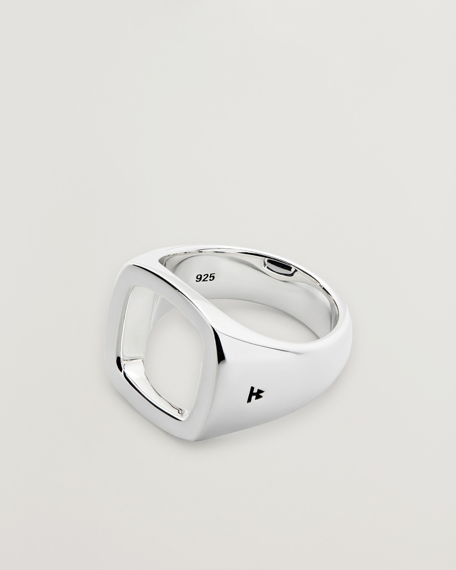 Uomini | Gioielli | Tom Wood | Cushion Open Ring Silver