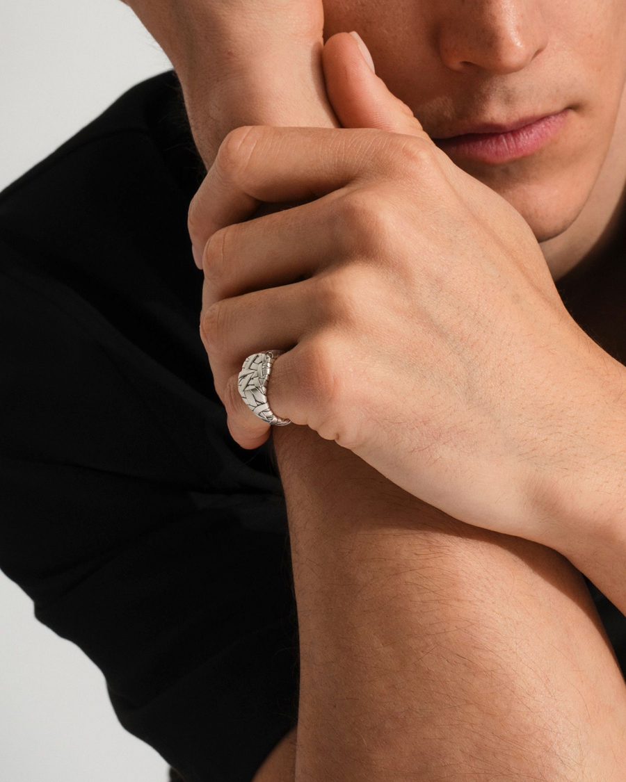 Uomini | Gioielli | Tom Wood | Quilt Ring Small Silver