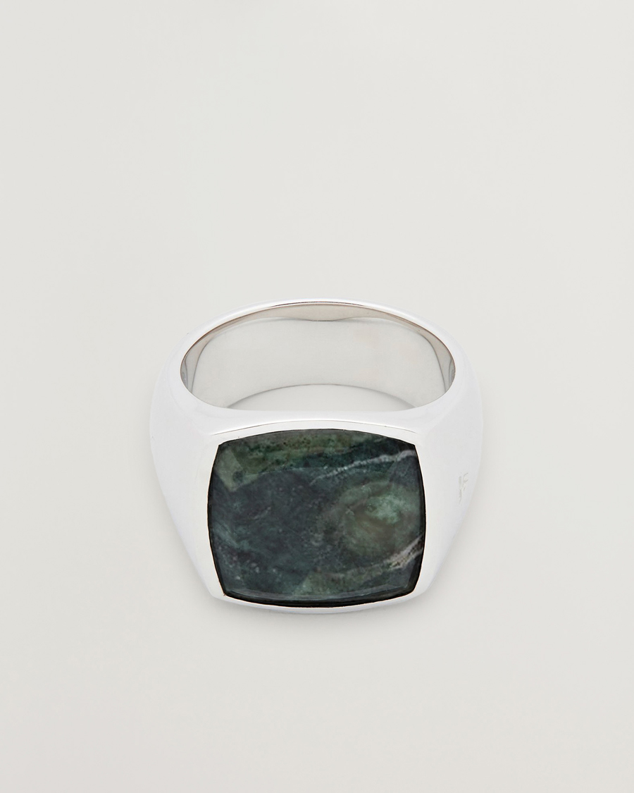 Uomini | Gioielli | Tom Wood | Cushion Ring Kambaba Silver