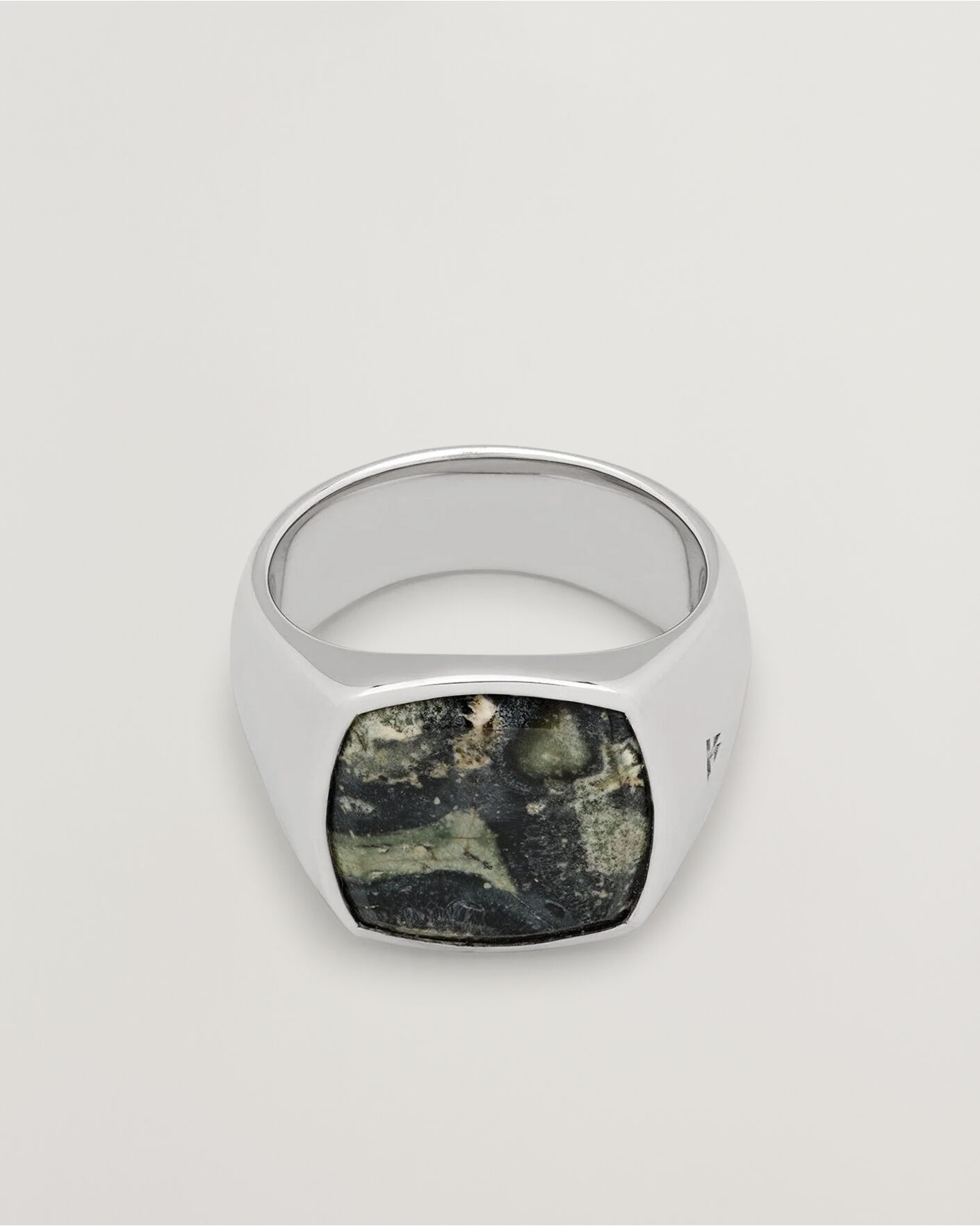 Uomini | Gioielli | Tom Wood | Cushion Ring Kambaba Silver