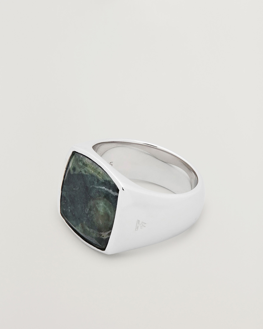 Uomini | Gioielli | Tom Wood | Cushion Ring Kambaba Silver