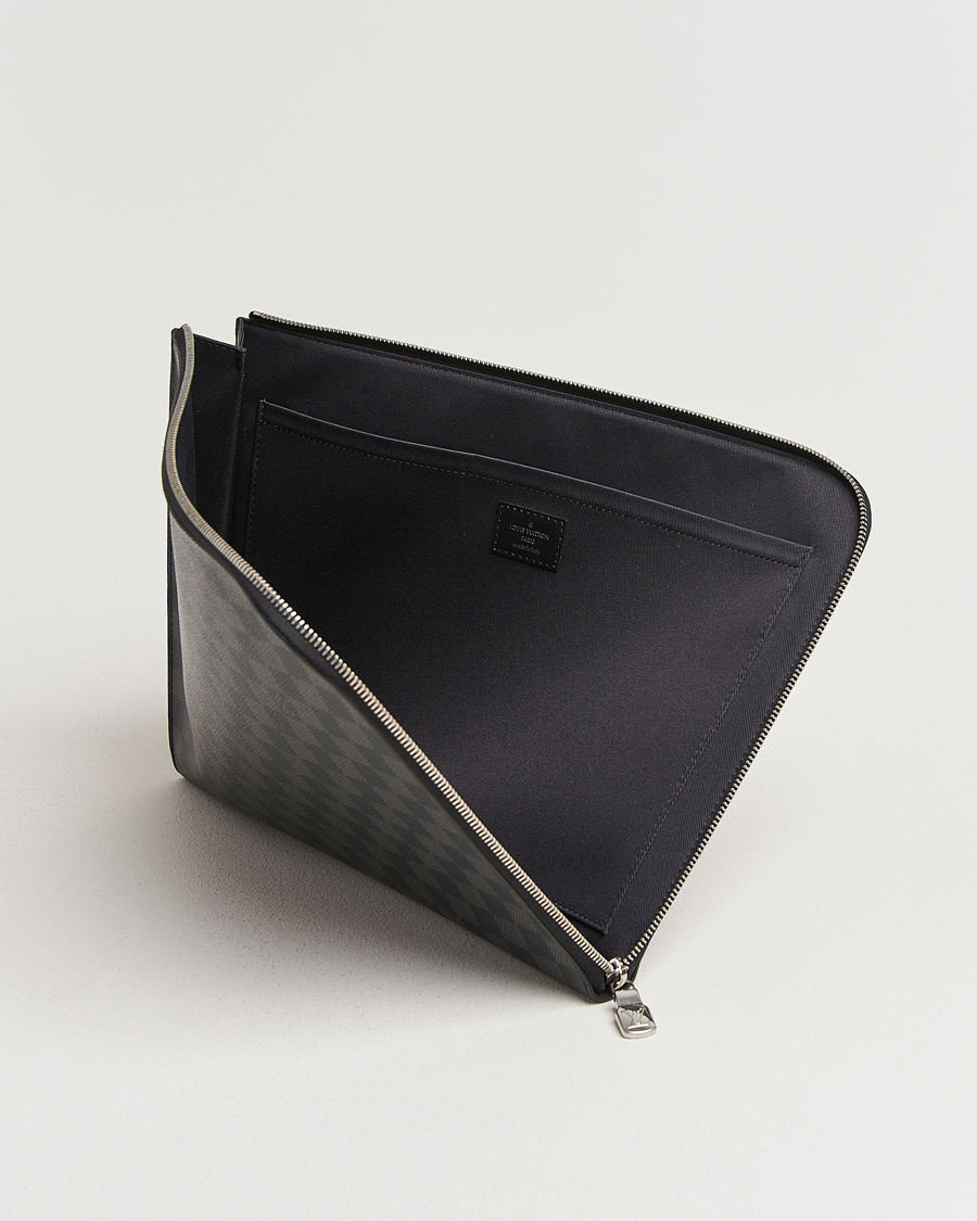 Uomini | Pre-Owned & Vintage Bags | Louis Vuitton Pre-Owned | Pochette Jules GM Damier Graphite