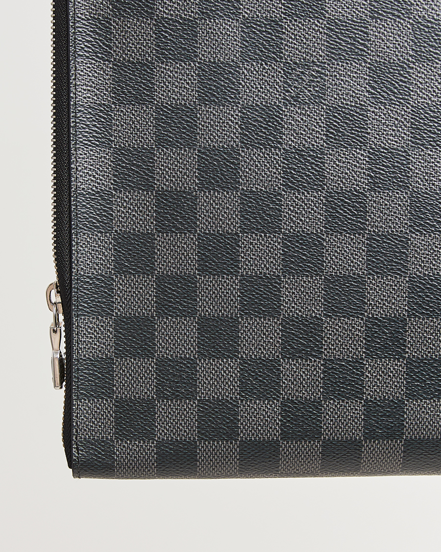 Uomini | Pre-Owned & Vintage Bags | Louis Vuitton Pre-Owned | Pochette Jules GM Damier Graphite