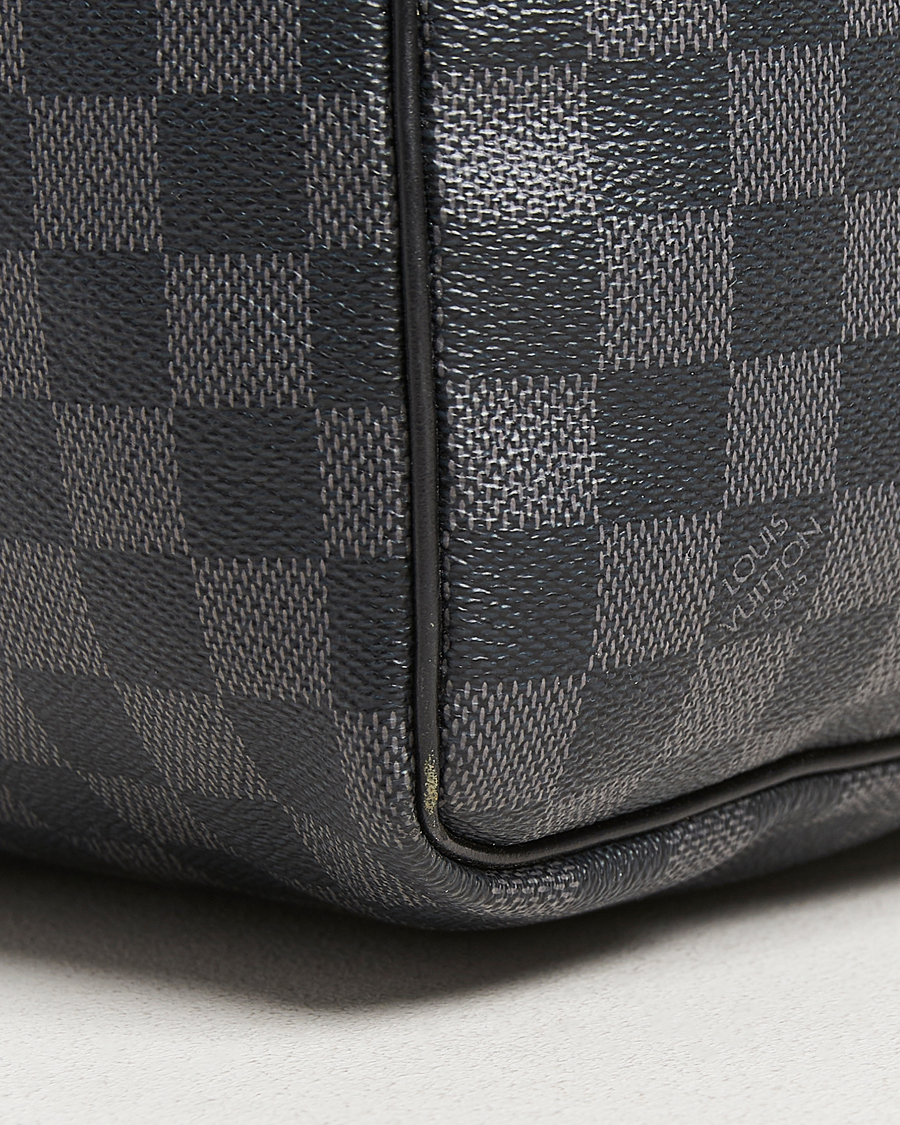 Uomini | Pre-Owned & Vintage Bags | Louis Vuitton Pre-Owned | Keepall Bandouliére 55 Damier Graphite