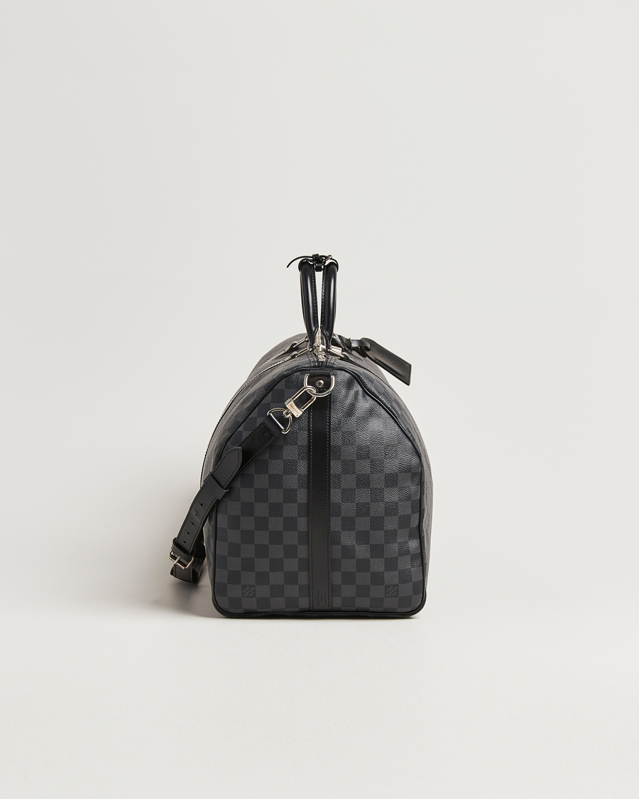 Uomini | Pre-Owned & Vintage Bags | Louis Vuitton Pre-Owned | Keepall Bandouliére 55 Damier Graphite