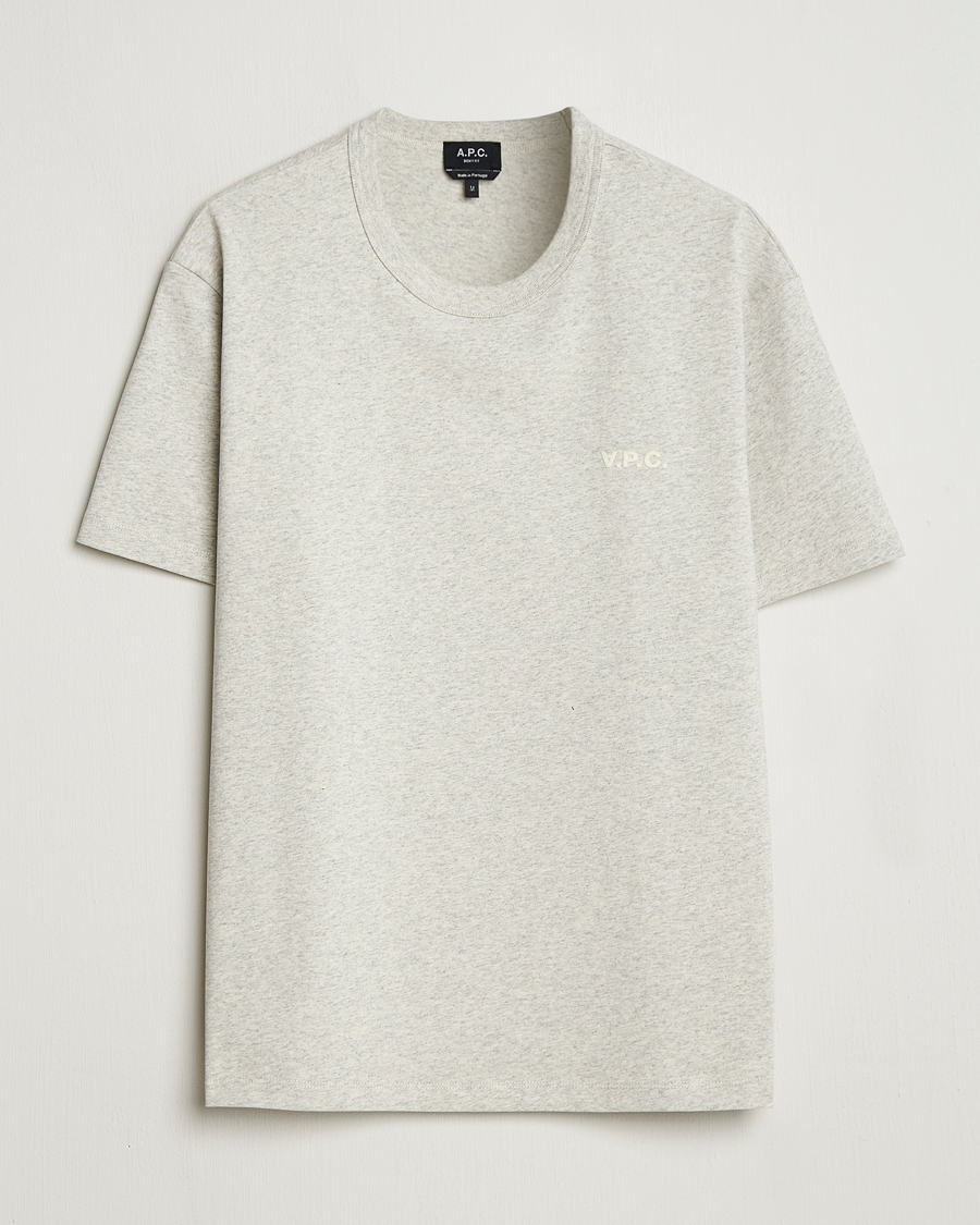Uomini | T-shirt | A.P.C. | Boxy Fit Petit VPC T-Shirt Mastic Chine