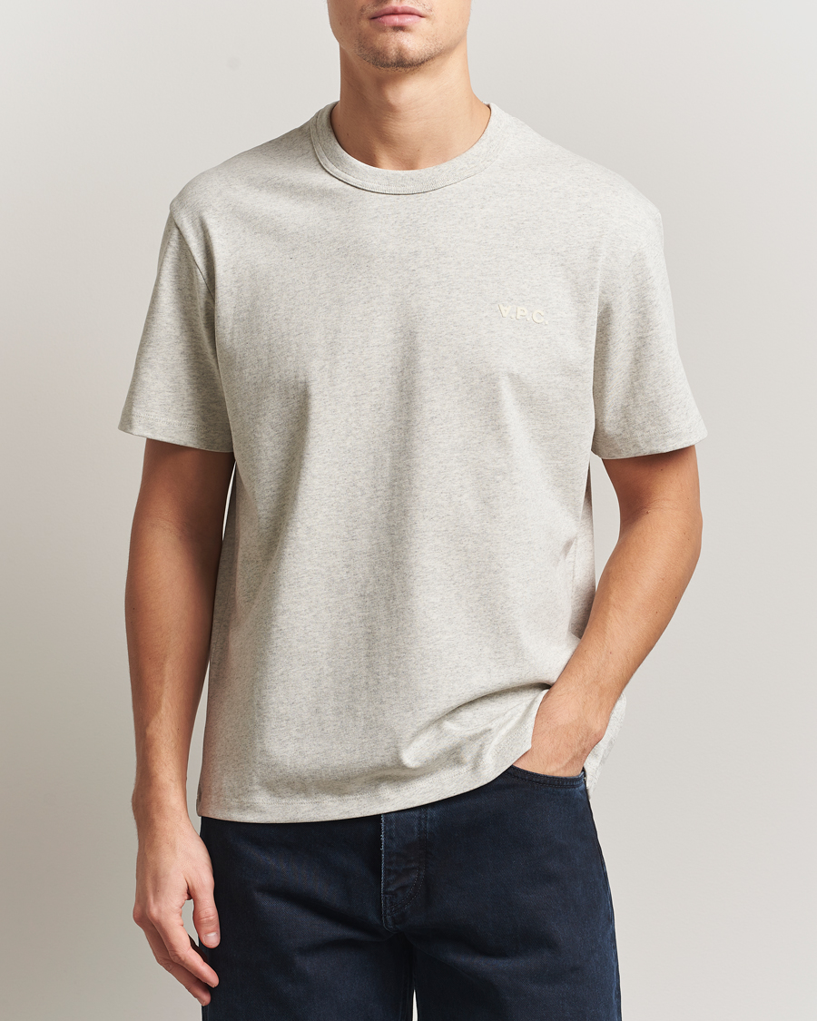 Uomini | T-shirt | A.P.C. | Boxy Fit Petit VPC T-Shirt Mastic Chine
