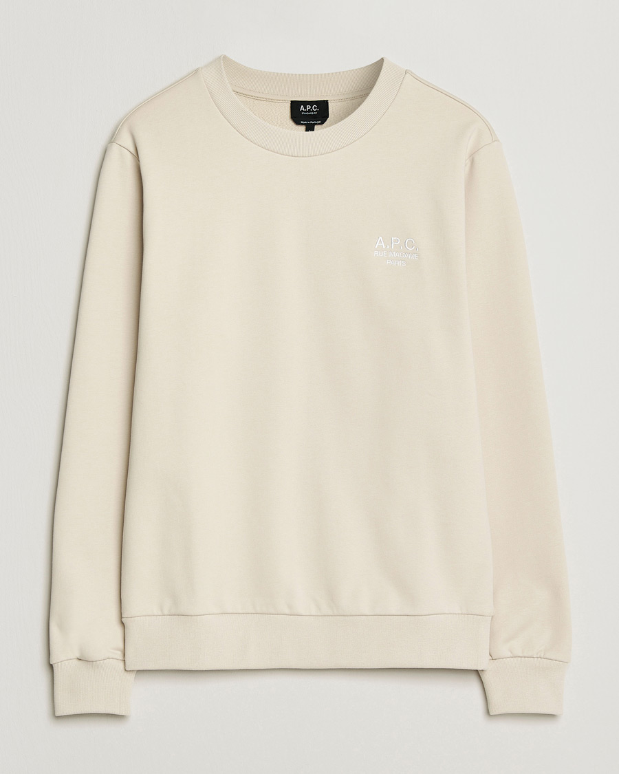 Uomini | Maglieria | A.P.C. | Rue Madame Tonal Sweatshirt Mastic