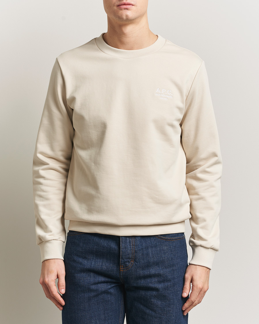 Uomini | Maglieria | A.P.C. | Rue Madame Tonal Sweatshirt Mastic